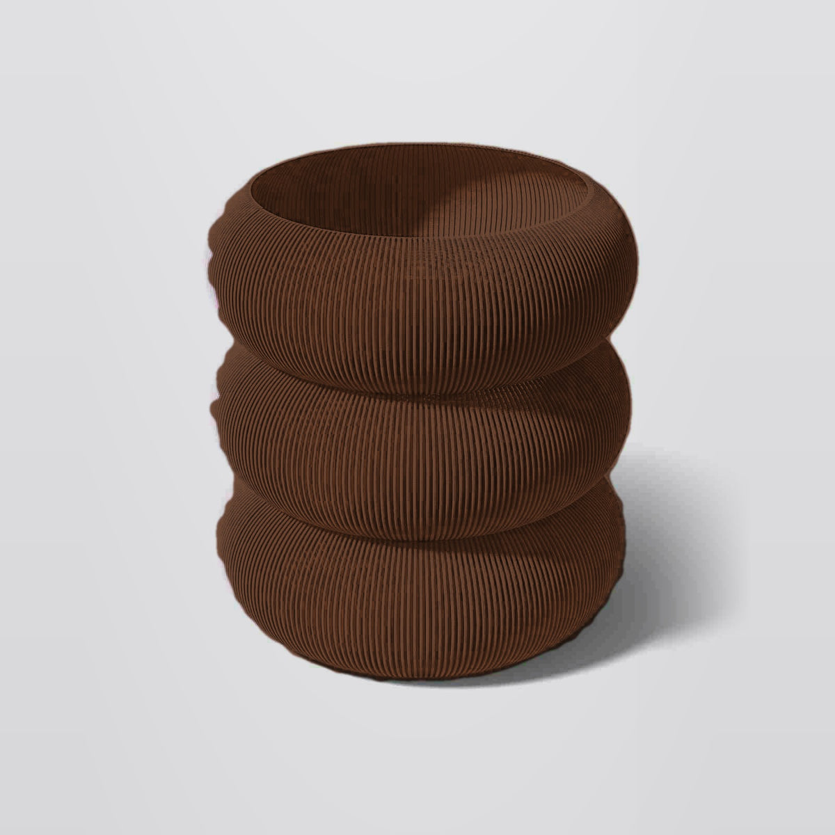 Oded Vase in Dunkelbraun – 3D-gedruckte Designvase