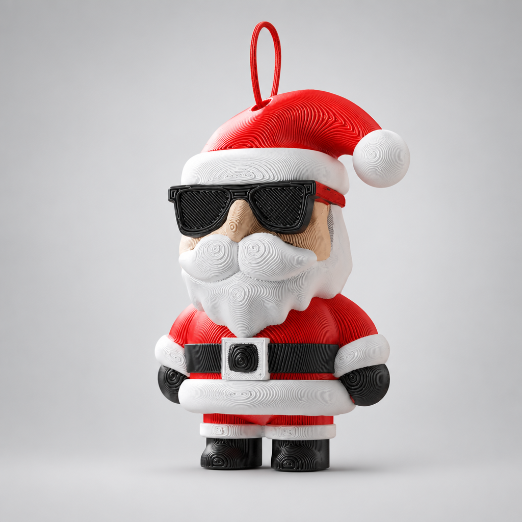 Cool Santa Anhänger aus dem 3D-Drucker