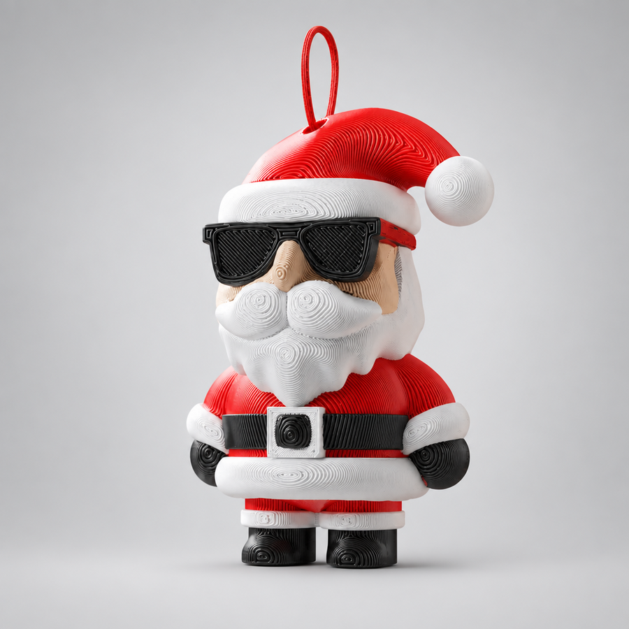 Cool Santa Anhänger aus dem 3D-Drucker