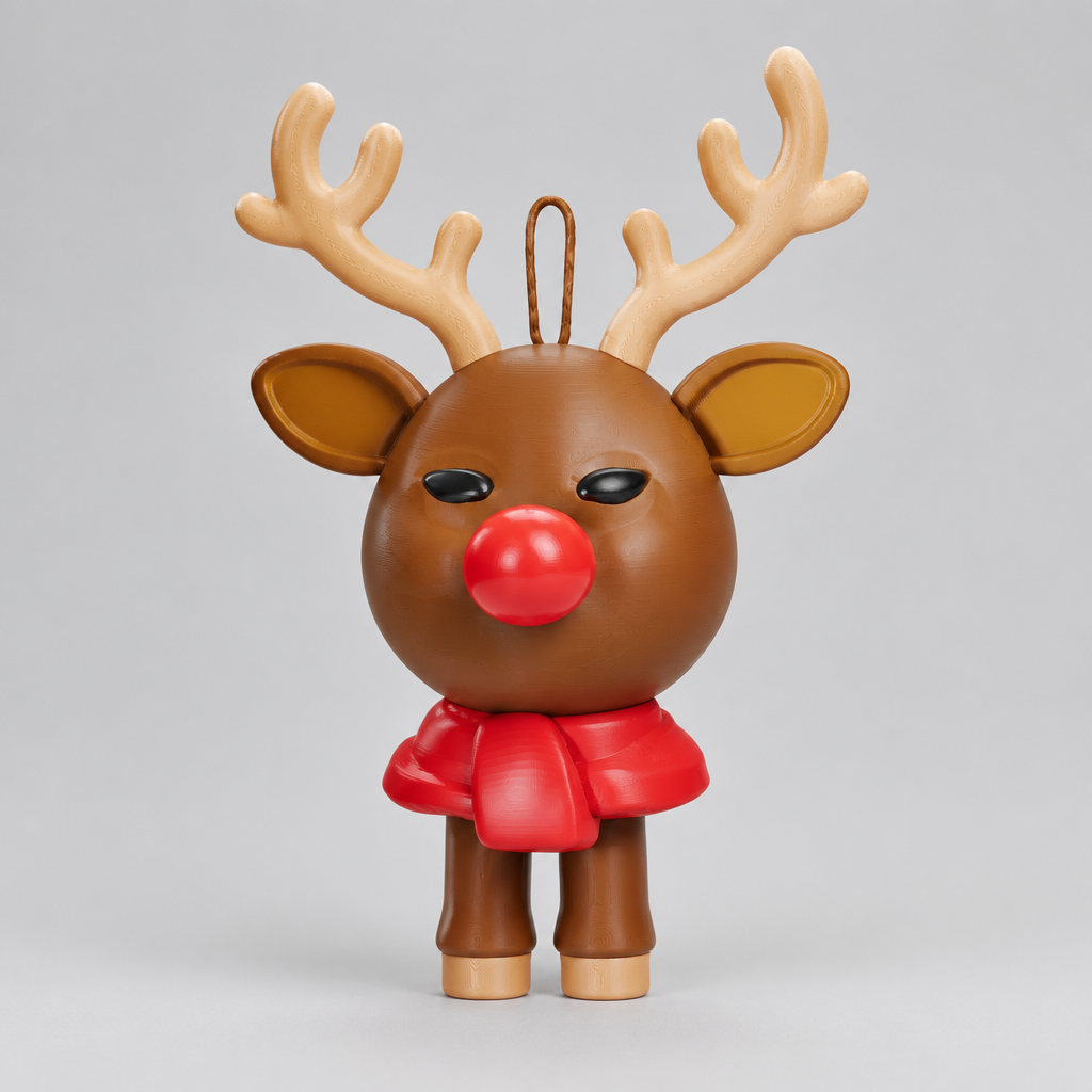 Rentier Anhänger aus dem 3D-Drucker