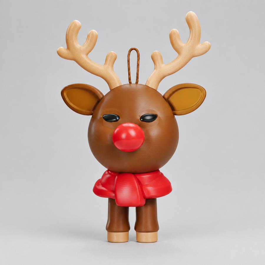 Rentier Anhänger aus dem 3D-Drucker