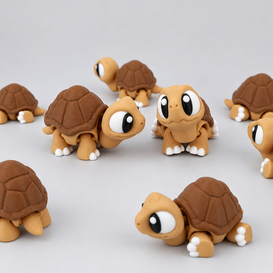 Flexi Schildkröte – bewegliche 3D-Figur