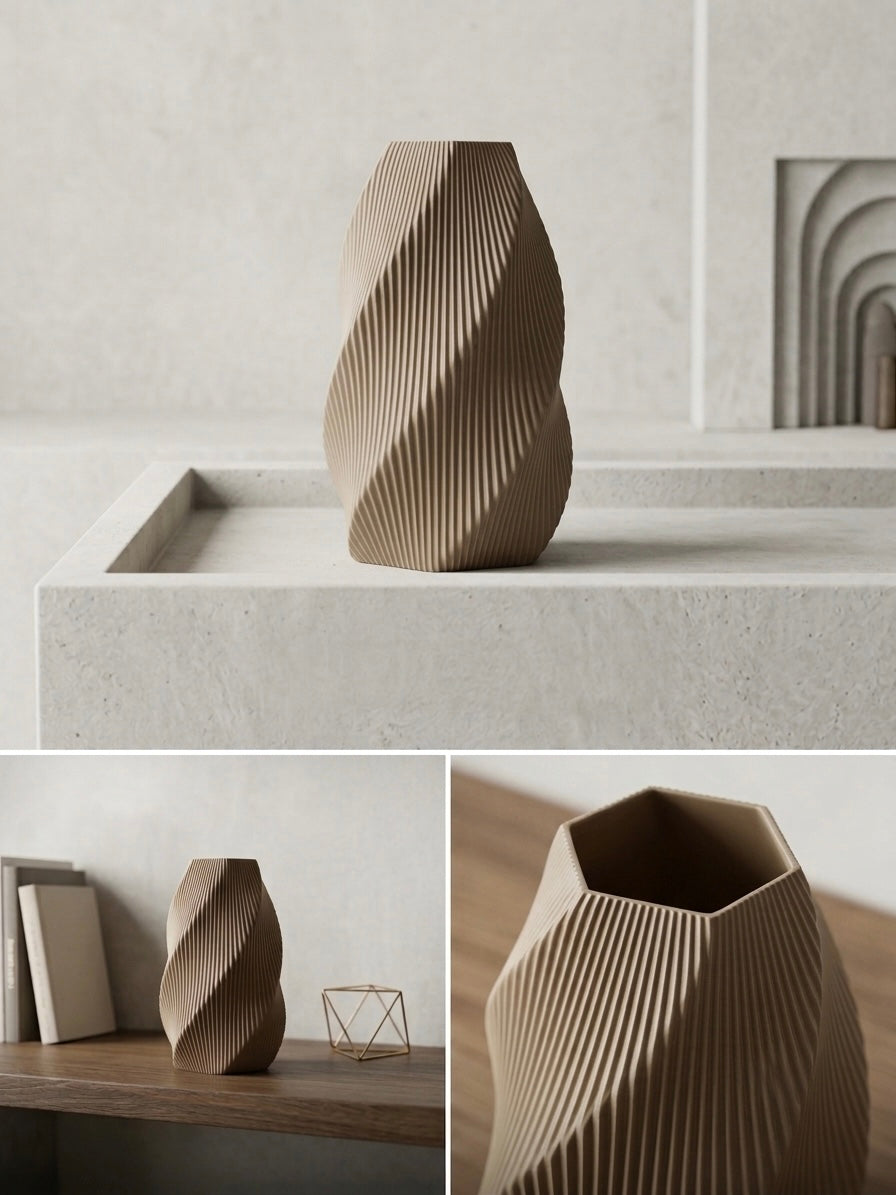 Spiral Vase – Lifestyle und Detailansichten