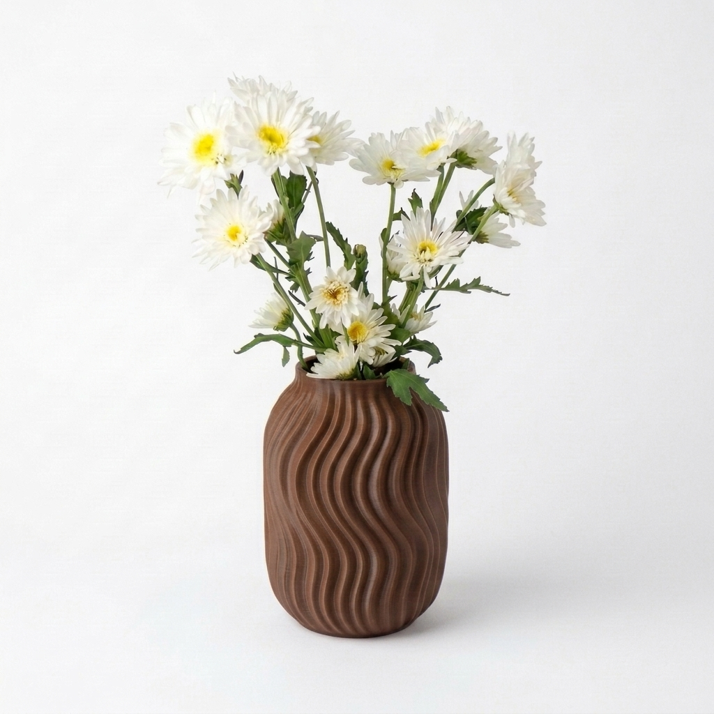 Wave Vase – 3D-gedruckte Designvase